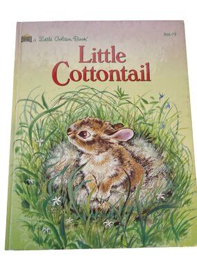 A Little Golden Book Little Cottontail Hardback Children's Book Copyright 1960